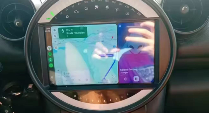 Navigatie Mini Cooper Countryman din 2007-2014,  Android 15, 4GB RAM, Octacore, Slot Sim 4G, DSP, GPS, Wi-FI, Carplay, Android Auto, USB, Bluetooth, Waze, Touchscreen, 9 inch [5]