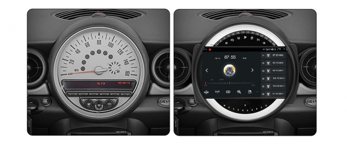 Navigatie Mini Cooper din 2007-2015, Android 14, Wireless Carplay si Android Auto, 2GB RAM si 32GB ROM, Display IPS 9 inch, Camera Marsarier, Internet, Aplicatii, Wi Fi, Usb, Bluetooth [4]