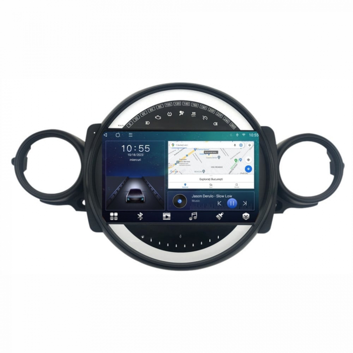 Navigatie Mini Cooper din 2007-2015 Android 14 , 4GB RAM , Procesor Quad Core , Wireless Carplay si Android auto , Display HD Touchscreen, Wi-Fi , Bluetooth, USB [2]
