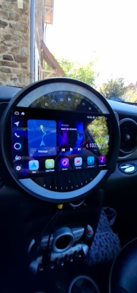 Navigatie Mini Cooper din 2007-2015 Android 14 , 4GB RAM , Procesor Quad Core , Wireless Carplay si Android auto , Display HD Touchscreen, Wi-Fi , Bluetooth, USB [8]