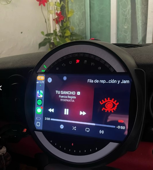 Navigatie Mini Cooper din 2007-2015, Android 14, Wireless Carplay si Android Auto, 2GB RAM si 32GB ROM, Display IPS 9 inch, Camera Marsarier, Internet, Aplicatii, Wi Fi, Usb, Bluetooth [10]