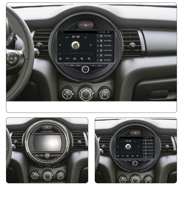 Navigatie Mini Cooper din 2014-2020, Android 14, Wireless Carplay si Android Auto, 2GB RAM si 32GB ROM, Display IPS 9 inch, Camera Marsarier, Internet, Aplicatii, Wi Fi, Usb, Bluetooth [4]