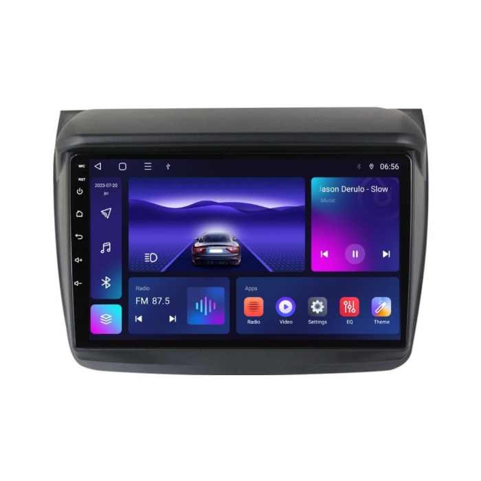 Navigatie Mitsubishi L200 din 2008 - 2016, Rezolutie 2K, Display QLED 9.5 inch, 4GB RAM si 64GB ROM, Android, Procesor Octacore, Slot sim 4G, Sunet DSP, Wireless Carplay si Android Auto, Camera Marsar [2]