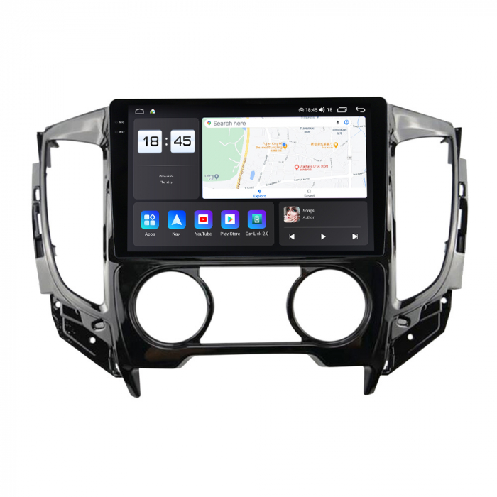 Navigatie Mitsubishi L200 din 2014-2020, Rezolutie 2K, Ecran QLED 9.5 inch, 8GB RAM si 128GB ROM, Android, Procesor Octacore, Slot sim 4G, Sunet DSP, Wireless Carplay [6]