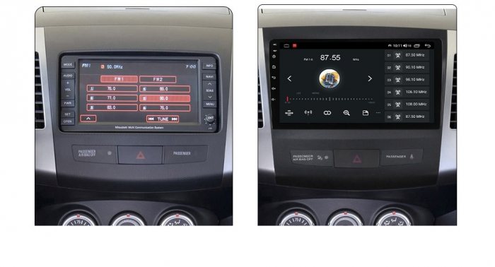 Navigatie Mitsubishi Outlander ( 2006 - 2014 ) , 4 GB RAM si 64 GB ROM, Slot Sim 4G, Procesor Octa Core, Carplay, Sunet DSP, Android, Aplicatii, Usb, Wi Fi, Bluetooth [5]