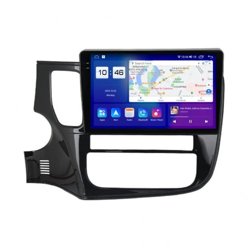 Navigatie Mitsubishi Outlander 4 2020 - 2024 Rezolutie 2K, Ecran QLED 9.5 inch, 8GB RAM si 128GB ROM, Android, Procesor Octacore, Slot sim 4G, Sunet DSP, Wireless Carplay [3]