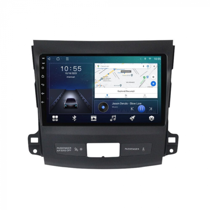 Navigatie Mitsubishi Outlander din 2006-2014 , Android 14 , 4GB RAM , Procesor Quad Core , Wireless Carplay si Android auto , Display HD Touchscreen, Wi-Fi , Bluetooth, USB [2]