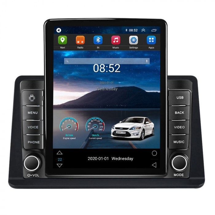 Navigatie Mitsubishi Pajero Montero V31 Cheetah, Ecran TESLA 9.5 inch, 4 GB RAM si 64 GB ROM, Slot Sim 4G, Procesor Octa Core, Carplay integrat, Procesor Sunet Digital DSP, Android, Aplicatii [2]