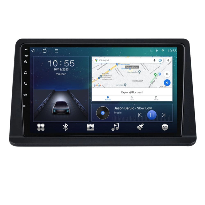 Navigatie Mitsubishi Pajero Montero V31 Cheetah, Rezolutie 2K, Display QLED 9.5 inch, 4GB RAM si 64GB ROM, Android, Procesor Octacore, Slot sim 4G, Sunet DSP, Wireless Carplay si Android Auto, Camera [1]