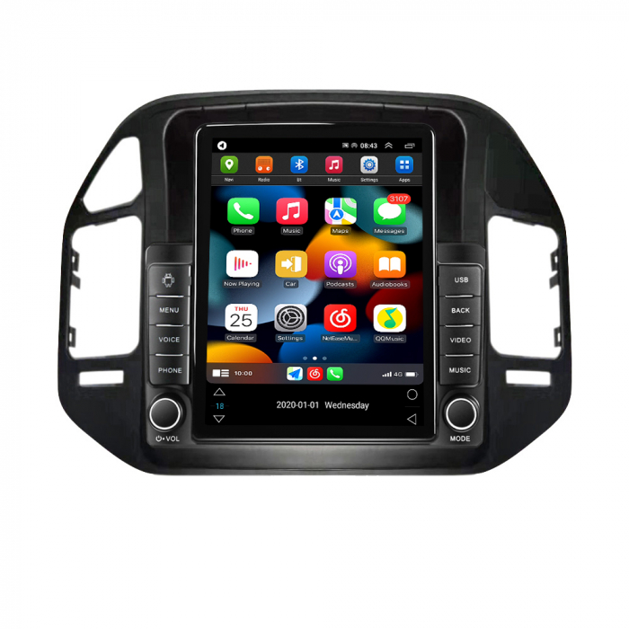 Navigatie Mitsubishi Pajero V73 din 1997 - 2011, Ecran TESLA 9.7 inch, 8 GB RAM si 128 GB ROM, Android 15, Slot Sim 4G, Procesor Octa Core, Carplay Wireless si Android auto, Procesor Sunet Digital DSP [2]