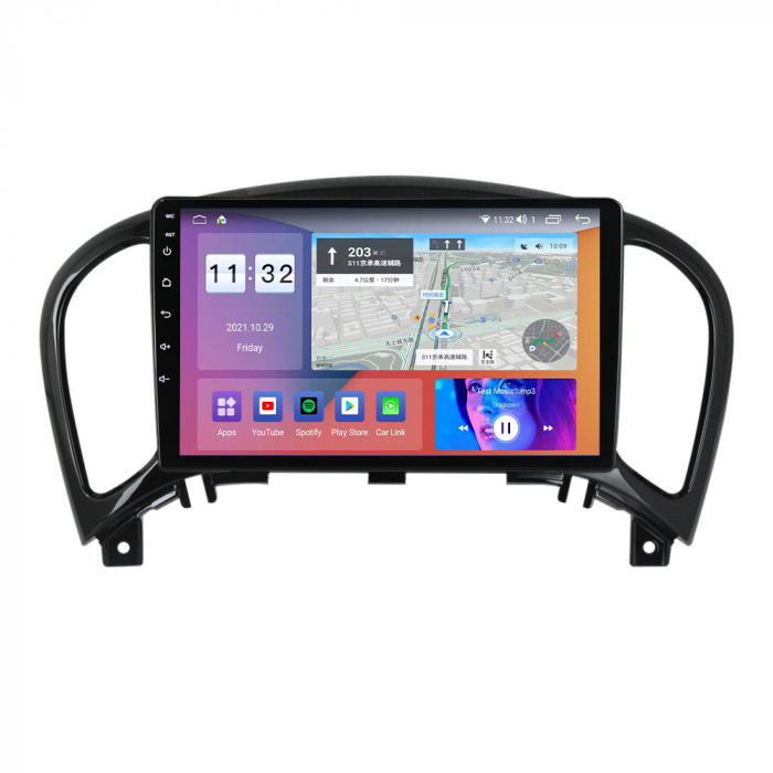 Navigatie Nissan Juke ( 2010 - 2017 ) , 4GB RAM si 64GB ROM, Ecran QLED 9 inch, Android 14, Procesor Octacore, Slot sim 4G, Sunet DSP, Wireless Carplay si Android Auto, Camera Marsarier [2]
