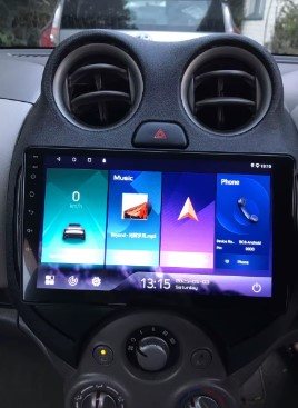 Navigatie Nissan March 2010 - 2013 Android 14 , 4GB RAM , Procesor Quad Core , Wireless Carplay si Android auto , Display HD Touchscreen, Wi-Fi , Bluetooth, USB [9]
