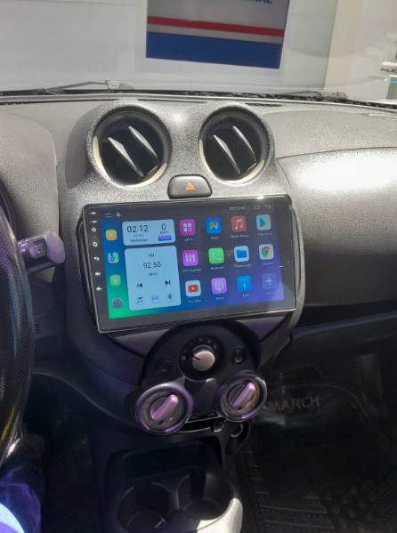 Navigatie Nissan March 2010 - 2013 Android 14 , 4GB RAM , Procesor Quad Core , Wireless Carplay si Android auto , Display HD Touchscreen, Wi-Fi , Bluetooth, USB [6]