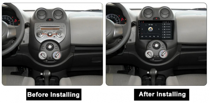 Navigatie Nissan March 2010-2013 Rezolutie 2K , 4GB RAM+64GB ROM QLED [2]