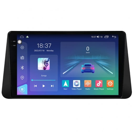 Navigatie Nissan Micra 5 2017 - 2021 Rezolutie 2K, Display QLED 9.5 inch, 4GB RAM si 64GB ROM, Android, Procesor Octacore, Slot sim 4G, Sunet DSP, Wireless Carplay si Android Auto, Camera Marsa [1]