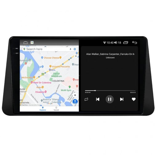 Navigatie Nissan Micra 5 2017 - 2021 Rezolutie 2K, Ecran QLED 9.5 inch, 8GB RAM si 128GB ROM, Android, Procesor Octacore, Slot sim 4G, Sunet DSP, Wireless Carplay [4]