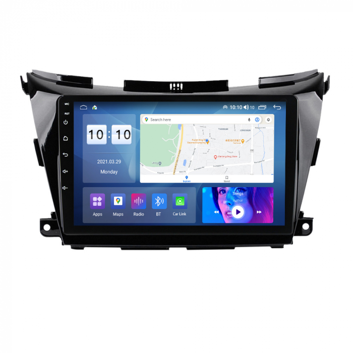 Navigatie Nissan Murano din 2014-2020,  Android 14 , 4GB RAM, Octacore, Slot Sim 4G, DSP, GPS, Wi-FI, Carplay, Android Auto, USB, Bluetooth, Waze, Touchscreen, 9 inch [2]