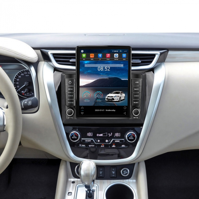 Navigatie Nissan Murano din 2014 - 2021, Ecran TESLA 9.7 inch, 4 GB RAM si 64 GB ROM, Slot Sim 4G, Procesor Octa Core, Carplay integrat, Procesor Sunet Digital DSP, Android, Aplicatii, Usb, Wi Fi, Blu [3]