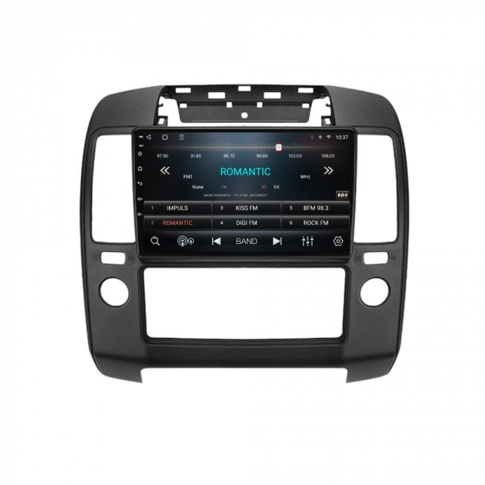 Navigatie Nissan Navara 2004 - 2010 Android 14 , 4GB RAM , Procesor Quad Core , Wireless Carplay si Android auto , Display HD Touchscreen, Wi-Fi , Bluetooth, USB [3]
