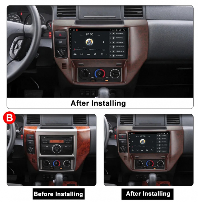 Navigatie Nissan Patrol 2004-2021 Android 14 , 4GB RAM+32GB ROM QLED [3]