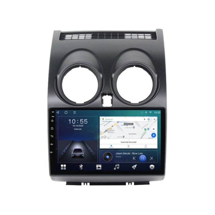 Navigatie Nissan Qashqai J10 ( 2006 - 2013 ) Android 14 , 4GB RAM , Procesor Quad Core , Wireless Carplay si Android auto , Display HD Touchscreen, Wi-Fi , Bluetooth, USB [2]