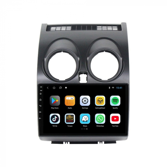 Navigatie Nissan Qashqai J10 ( 2006 - 2013 ) Android 14 , 4GB RAM , Procesor Quad Core , Wireless Carplay si Android auto , Display HD Touchscreen, Wi-Fi , Bluetooth, USB [4]