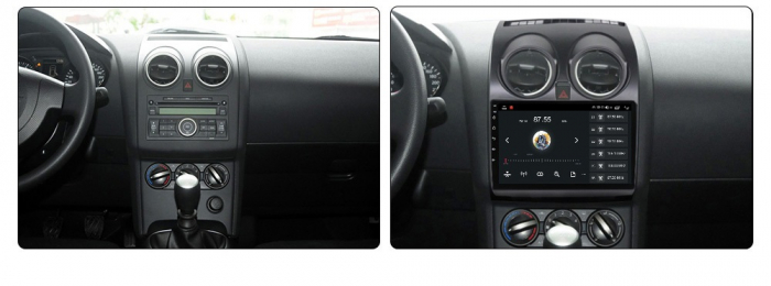 Navigatie Nissan Qashqai J10 din 2006 - 2013, 8GB RAM si 128GB ROM, Ecran QLED 9 inch, Android 14, Procesor Octacore, Slot sim 4G, Sunet DSP, Wireless Carplay si Android Auto, Camera Marsarier [2]