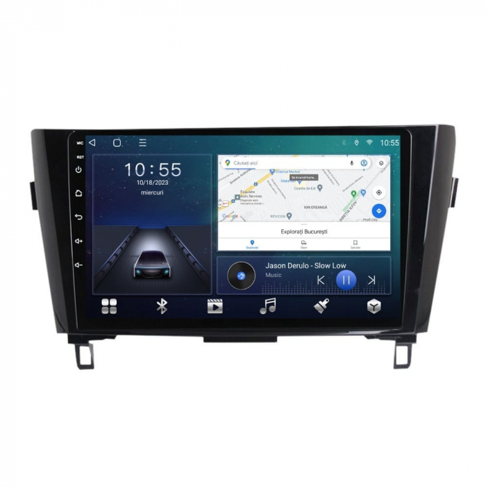 Navigatie Nissan Qashqai Xtrail din 2013-2018 Android 14 , 4GB RAM , Procesor Quad Core , Wireless Carplay si Android auto , Display HD Touchscreen, Wi-Fi , Bluetooth, USB [2]