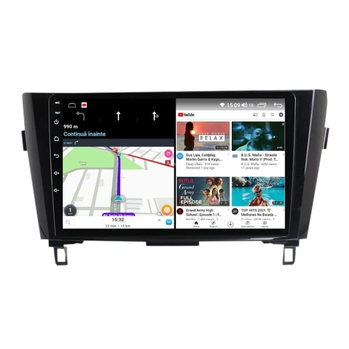 Navigatie Nissan Qashqai Xtrail din 2013-2018, Rezolutie 2K, Display QLED 9.5 inch, 4GB RAM si 64GB ROM, Android, Procesor Octacore, Slot sim 4G, Sunet DSP, Wireless Carplay si Android Auto, Camera Ma [2]