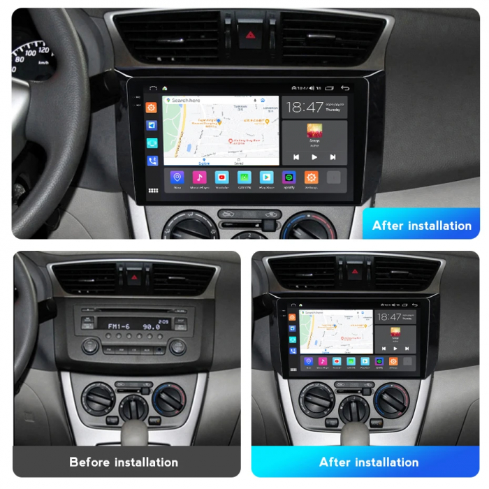Navigatie Nissan Sylphy 2012-2018 Rezolutie 2K , 4GB RAM+64GB ROM QLED [2]