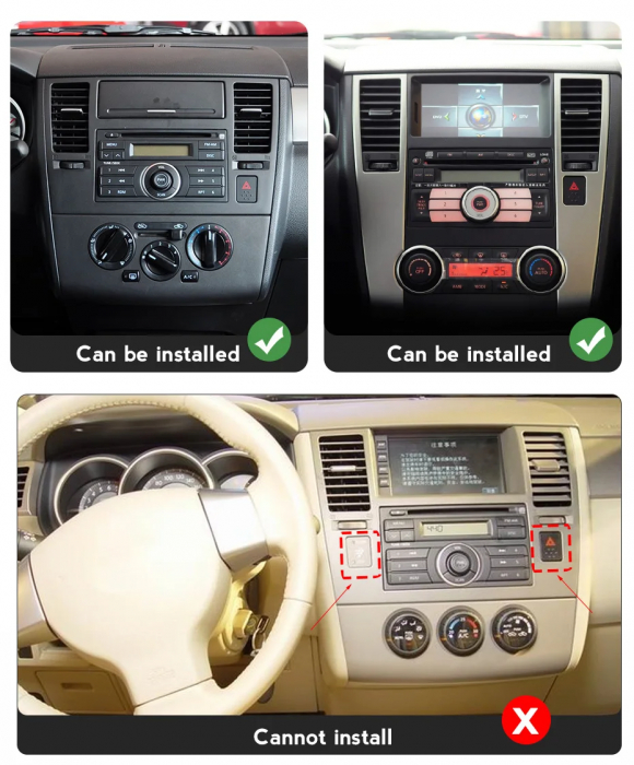 Navigatie Nissan Tiida 2005-2010 V2 Android 14 , 2GB RAM QLED Carplay [2]