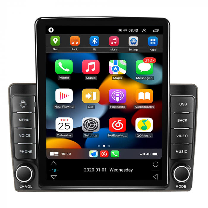 Navigatie Nissan Tiida 2005-2010v2 Android 14 , 4GB RAM Ecran Tesla [1]