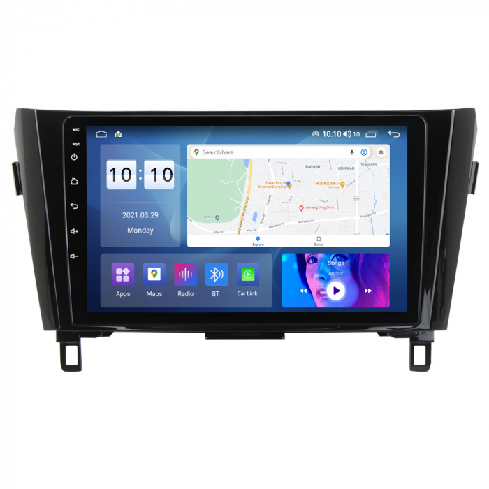 Navigatie Nissan Qashqai si Xtrail ( 2013 - 2018 ) , 2GB RAM + 32 GB ROM , Display 10.1 " , Android , Internet , 4G , Aplicatii , Waze , Wi Fi , Usb , Bluetooth , Mirrorlink [2]