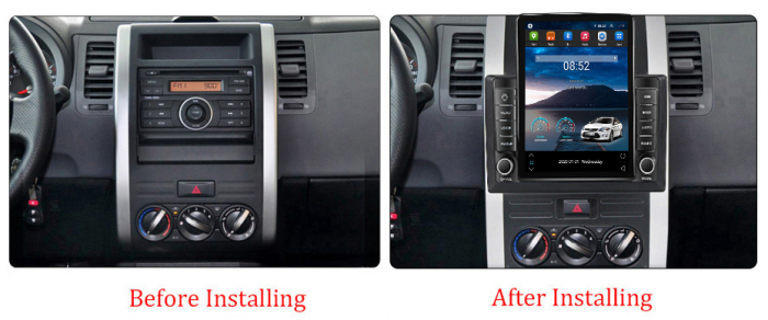 Navigatie Nissan X-Trail T31 din 2007 - 2015, Ecran TESLA 9.7 inch, 8 GB RAM si 128 GB ROM, Android 15, Slot Sim 4G, Procesor Octa Core, Carplay Wireless si Android auto, Procesor Sunet Digital DSP, A [4]