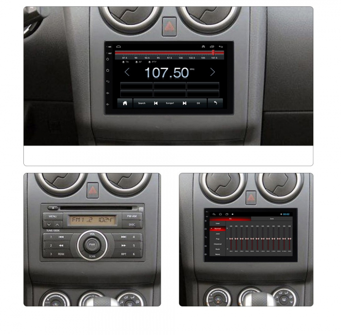 Navigatie Nissan XTrail Juke Navara Qashqai Pathfinder Patrol , Android 14 ,  2GB RAM + 32GB ROM , Internet , Youtube , Waze , Wi Fi , Usb , Bluetooth , Mirrorlink [3]