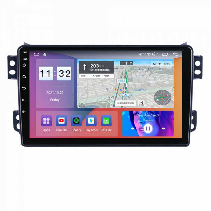 Navigatie Opel Agila din 2007 - 2014, 4GB RAM si 64GB ROM, Ecran QLED 9 inch, Android 14, Procesor Octacore, Slot sim 4G, Sunet DSP, Wireless Carplay si Android Auto, Camera Marsarier [3]