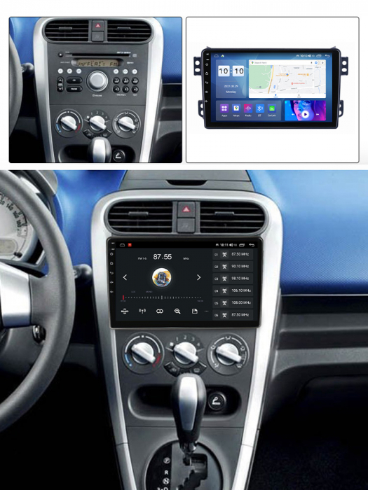 Navigatie Opel Agila din 2007 - 2014, Android 14, 2GB RAM si 32GB ROM, Display IPS 9 inch, Camera Marsarier, Internet, Aplicatii, Wi Fi, Usb, Bluetooth [5]