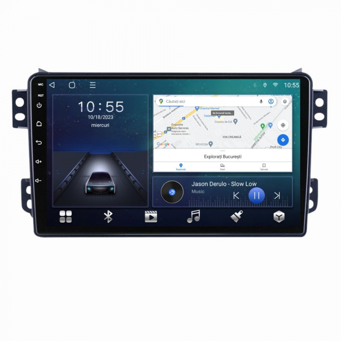 Navigatie Opel Agila din 2007-2014 Android 14 , 4GB RAM , Procesor Quad Core , Wireless Carplay si Android auto , Display HD Touchscreen, Wi-Fi , Bluetooth, USB [2]