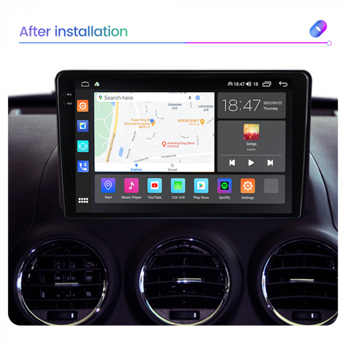 Navigatie Opel Antara din 2006-2017, Rezolutie 2K, Display QLED 9.5 inch, 4GB RAM si 64GB ROM, Android, Procesor Octacore, Slot sim 4G, Sunet DSP, Wireless Carplay si Android Auto, Camera Marsarier, U [4]