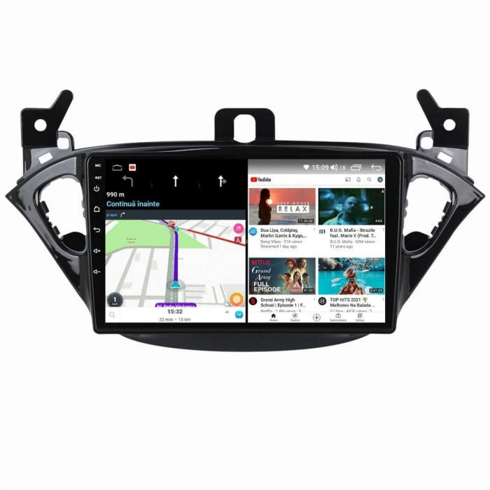 Navigatie Opel Corsa E din 2014-2019 Android 14 , 4GB RAM , Procesor Quad Core , Wireless Carplay si Android auto , Display HD Touchscreen, Wi-Fi , Bluetooth, USB [4]