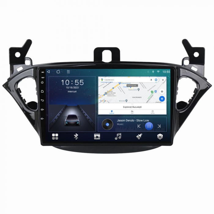 Navigatie Opel Corsa E din 2014-2019 Android 14 , 4GB RAM , Procesor Quad Core , Wireless Carplay si Android auto , Display HD Touchscreen, Wi-Fi , Bluetooth, USB [2]