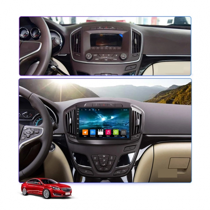 Navigatie Opel Insignia ( 2014 - 2017 ) , 4GB RAM si 64GB ROM, Ecran QLED 9 inch, Android 14, Procesor Octacore, Slot sim 4G, Sunet DSP, Wireless Carplay si Android Auto, Camera Marsarier [4]
