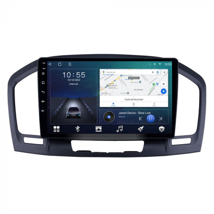 Navigatie Opel Insignia din 2008 - 2013 Android 14 , 4GB RAM , Procesor Quad Core , Wireless Carplay si Android auto , Display HD Touchscreen, Wi-Fi , Bluetooth, USB [2]