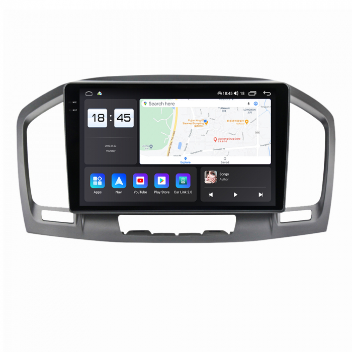 Navigatie Opel Insignia din 2008-2013, Rezolutie 2K, Display QLED 9.5 inch, 4GB RAM si 64GB ROM, Android, Procesor Octacore, Slot sim 4G, Sunet DSP, Wireless Carplay si Android Auto, Camera Marsarier, [6]