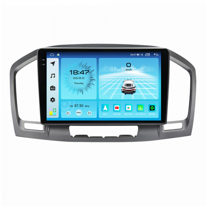 Navigatie Opel Insignia din 2008-2013, Rezolutie 2K, Display QLED 9.5 inch, 4GB RAM si 64GB ROM, Android, Procesor Octacore, Slot sim 4G, Sunet DSP, Wireless Carplay si Android Auto, Camera Marsarier, [3]