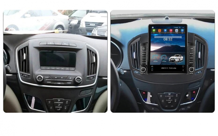 Navigatie Opel Insignia din 2013-2017, Display TESLA 9.5 inch, 2GB RAM si 32GB ROM, Wireless Carplay si Android Auto, Procesor Octacore, Slot sim 4G, Sunet DSP, Camera Marsarier, Bluetooth, USB, Wi Fi [2]