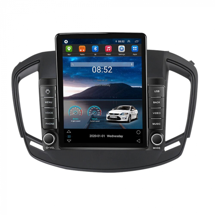Navigatie Opel Insignia din 2013-2017, Display TESLA 9.5 inch, 2GB RAM si 32GB ROM, Wireless Carplay si Android Auto, Procesor Octacore, Slot sim 4G, Sunet DSP, Camera Marsarier, Bluetooth, USB, Wi Fi [3]