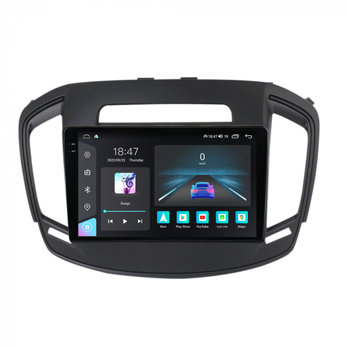 Navigatie Opel Insignia din 2013-2017, Rezolutie 2K, Display QLED 9.5 inch, 4GB RAM si 64GB ROM, Android, Procesor Octacore, Slot sim 4G, Sunet DSP, Wireless Carplay si Android Auto, Camera Marsarier, [1]