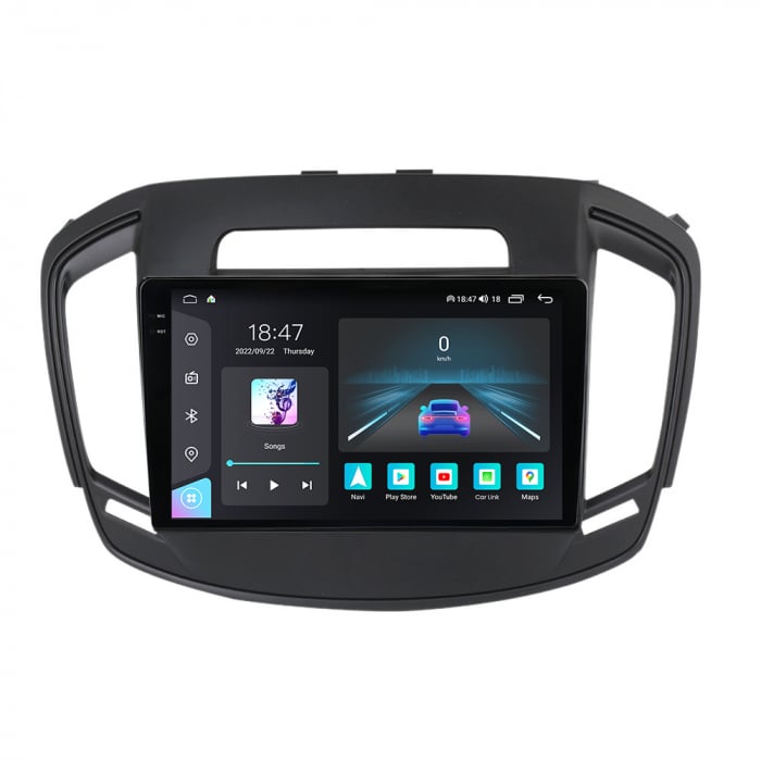 Navigatie Opel Insignia din 2013-2017, Rezolutie 2K, Ecran QLED 9.5 inch, 8GB RAM si 128GB ROM, Android, Procesor Octacore, Slot sim 4G, Sunet DSP, Wireless Carplay si Android Auto [1]