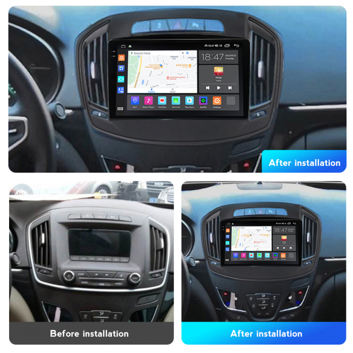 Navigatie Opel Insignia din 2013-2017, Rezolutie 2K, Ecran QLED 9.5 inch, 8GB RAM si 128GB ROM, Android, Procesor Octacore, Slot sim 4G, Sunet DSP, Wireless Carplay si Android Auto [4]